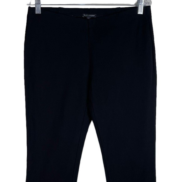 Eileen Fisher Black Stretch Ponte Pull-On Slim Fit Pants Small Officewear Career - Picture 5 of 13
